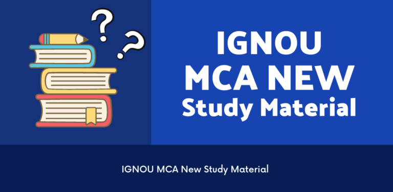IGNOU MCA New Study Material Download Egyankosh