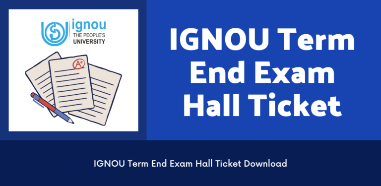 ignou hall ticket